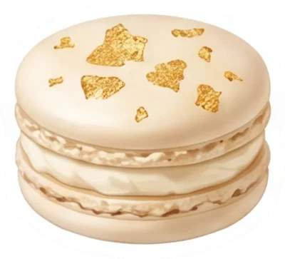 Gold Leaf Macaron